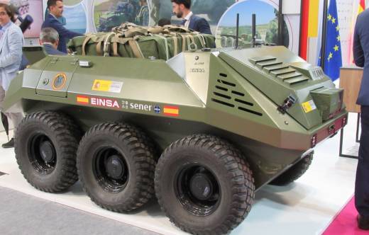 Los UGVs ser�n una de las tendencias en Eurosatory. ALANO de EINSA en la edici�n 2024 (autor)