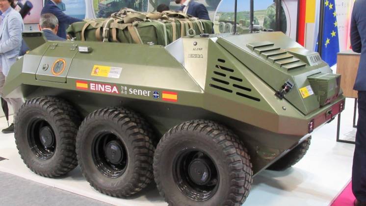 Los UGVs ser�n una de las tendencias en Eurosatory. ALANO de EINSA en la edici�n 2024 (autor)