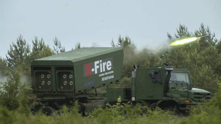 Las pruebas de disparo se ejecutaron desde el lanzador X-Fire. (Thales)