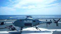 El A900 durante el ejercicio (Alpha Unmanned Systems)