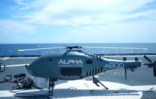 El A900 durante el ejercicio (Alpha Unmanned Systems)