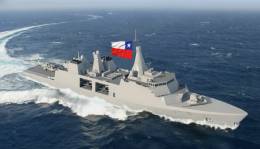 Infograf�a de la fragata Arrowhead 140 de Babcock propuesta a la Armada de Chile.