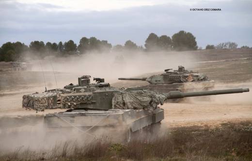 Los carros de combate Leopardo son el pu�o acorazado de la Arag�n I y un elemento especialmente resolutivo para el combate terrestre de alta intensidad. (Octavio D�ez C�mara)