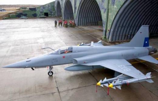Caza de combate F-5/E Tigre III de la Fuerza A�rea de Chile (FACh)