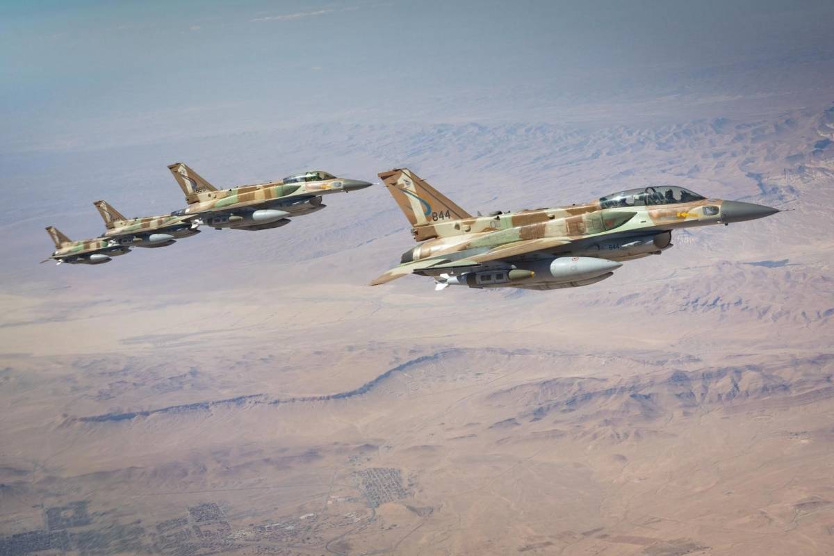 Aviones de combate F-16I Sufa de la Fuerza A�rea Israel�, Operaci�n Le�n Rugiente 2026 (Foto FDI)