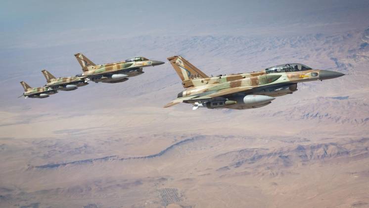 Aviones de combate F-16I Sufa de la Fuerza A�rea Israel�, Operaci�n Le�n Rugiente 2026 (Foto FDI)