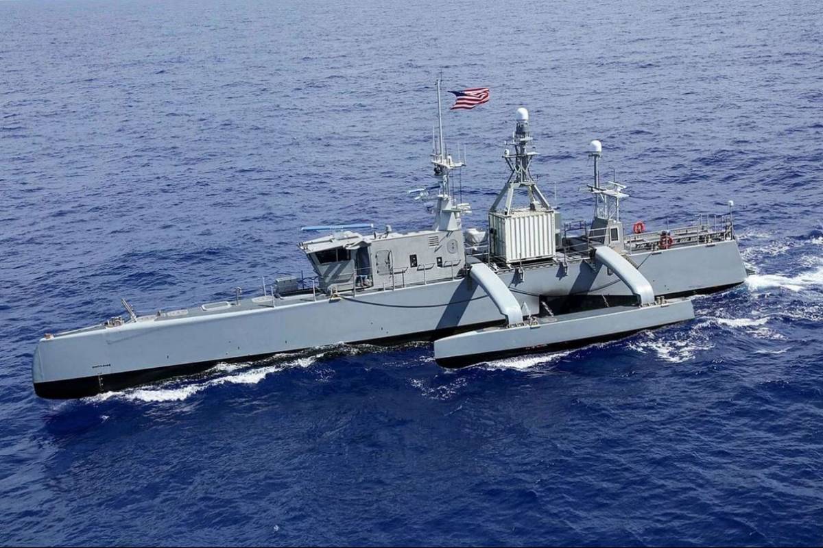 El buque no tripulado Sea Hunter de la División de Buques de Superficie No Tripulados Uno de la US Navy. (Créditos: US Navy) El buque no tripulado Sea Hunter de la División de Buques de Superficie No Tripulados Uno de la US Navy. (Créditos: US Navy)