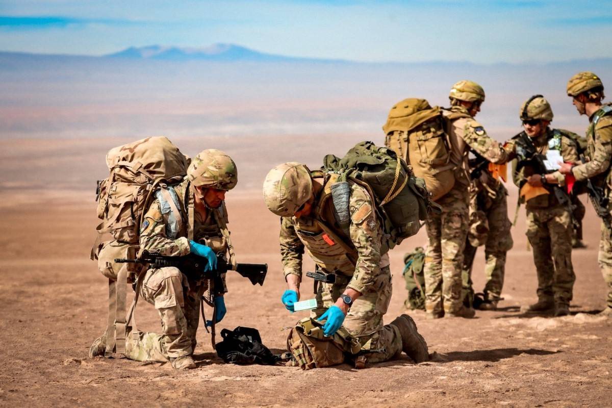 Patrulla de Infanter�a del Ej�rcito de Chile. 