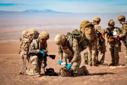 Patrulla de Infanter�a del Ej�rcito de Chile. 