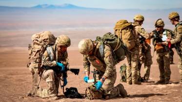 Patrulla de Infanter�a del Ej�rcito de Chile. 
