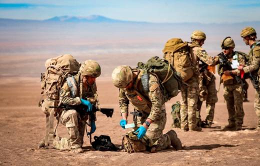Patrulla de Infanter�a del Ej�rcito de Chile. 