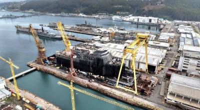 Buque LSD �Magallanes� de la Armada de Chile, en los Astilleros de ASMAR.