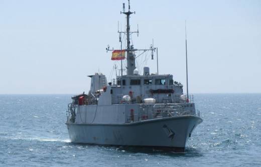 El M-35 �Duero� durante el ejercicio (autor) 