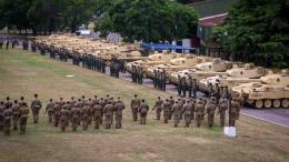 Un escuadron  de carros de combate participara  en la maniobra binacional  Arandu (002)