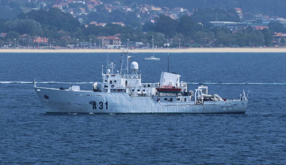 El buque hidrogr�fico �Malaspina� (A-31), adscrito al Instituto Hidrogr�fico de la Marina (IHM).