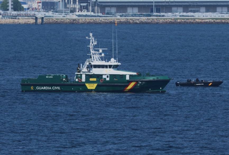 El patrullero del Servicio Marítimo de la Guardia Civil “Río Luna”.