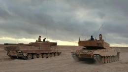 Tanques Leopard 2A4 del Ej�rcito de Chile.