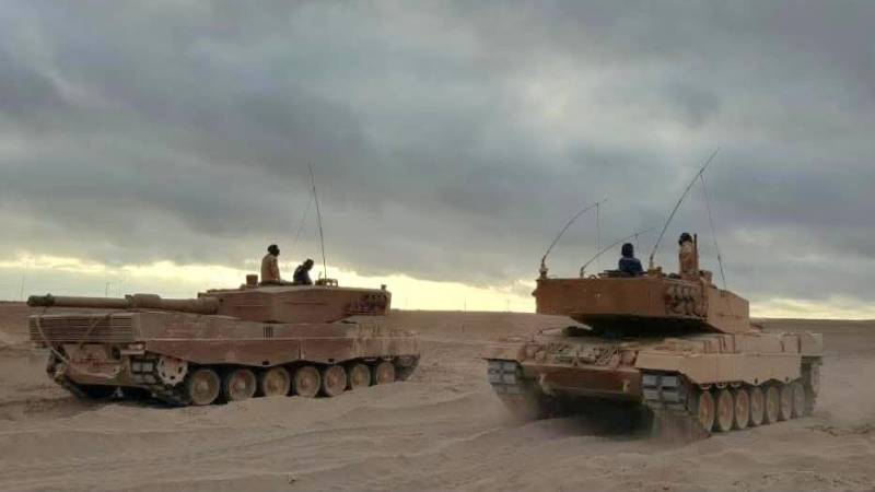 Tanques Leopard 2A4 del Ej�rcito de Chile.