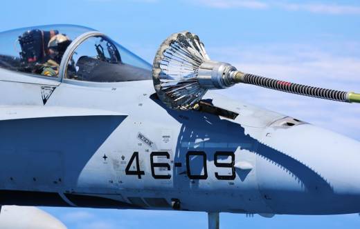 Los F-18A+ del Ala 46 de Canarias van a ir siendo trasladados a la Base A�rea de Zaragoza para acabar all� su vida operativa. (Sgt. McDole)