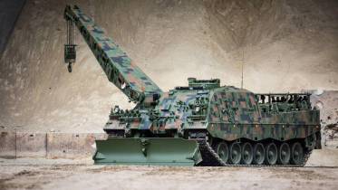 Bergepanzer 3 B�ffel en un chasis del Leopard 2 (Foto: Rheinmetall)