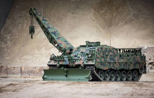 Bergepanzer 3 B�ffel en un chasis del Leopard 2 (Foto: Rheinmetall)