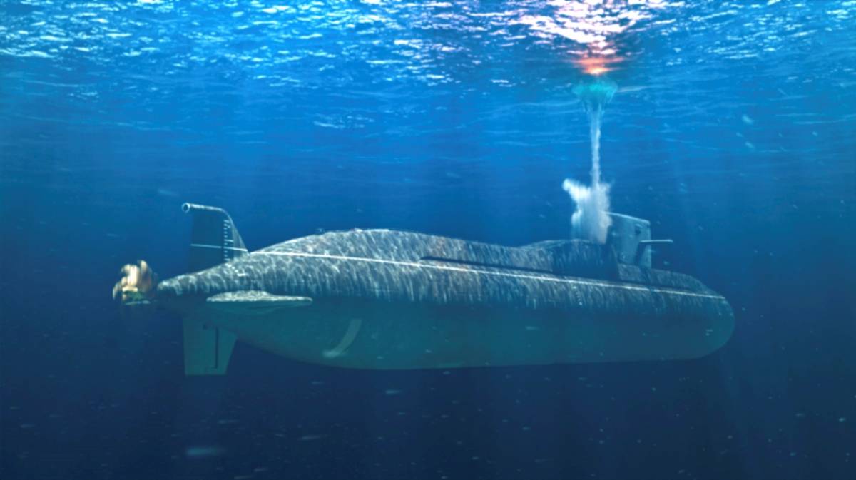 La ventaja del nuevo submarino Amur 1650 VLS estiba en los 28 misiles de ataque o antibuque que puede portar (Rubin Desigh Bureau)