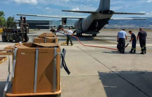 Contenedores Guardian lanzados desde una Avi�n C-130 H�rcules (Foto: CAYLYM LLC) 