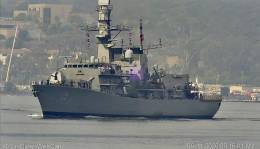Fragata FF-05 Almirante �Cochrane� de la Armada de Chile llegando a San Diego (Foto: WarShipCam) 