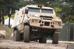Cada d�a se organizan demostraciones din�micas de nuevo material y de capacidades militares como las propias de l�Arm�e de terre gala. (Octavio D�ez C�mara)