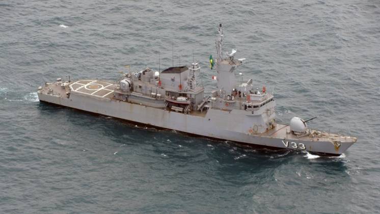 Corbeta �J�lio de Noronha� de la Marina de Brasil.