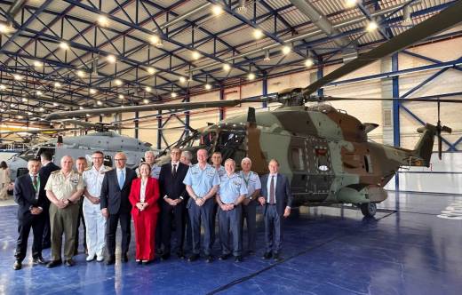 Acto de entrega en Airbus Helicopters Espa�a de un nuevo NH-90 para el Ej�rcito de Tierra.