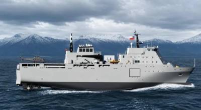 Buque LSD Magallanes de la Armada de Chile (Foto: SISDEF) 