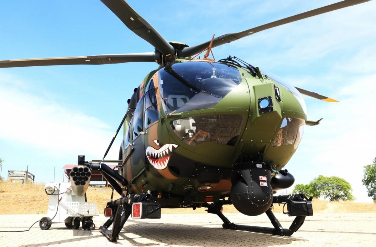 El helic�ptero H145 (foto Julio Ma�z)