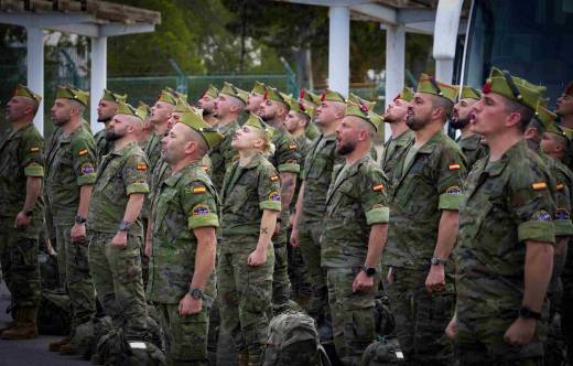Relevo de La Legi�n en misi�n OTAN en Eslovaquia (foto Ej�rcito de Tierra)