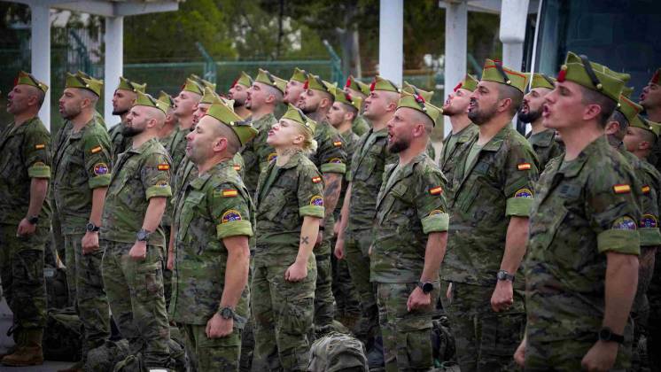 Relevo de La Legi�n en misi�n OTAN en Eslovaquia (foto Ej�rcito de Tierra)