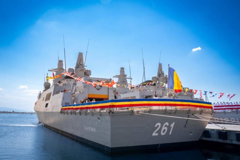 La nueva corbeta �Contraamiral August Roman� de la Fuerzas Navales Rumanas. (foto Ministerio de Defensa de Rumania)
