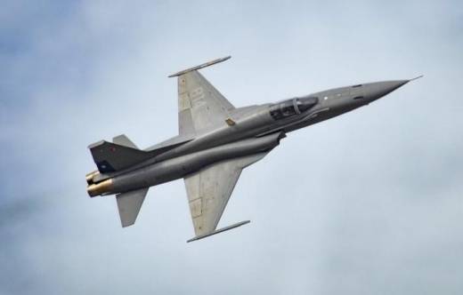 Caza F-5 Tiger lll en FIDAE 2026 (Foto: Fuerza A�rea de Chile) 