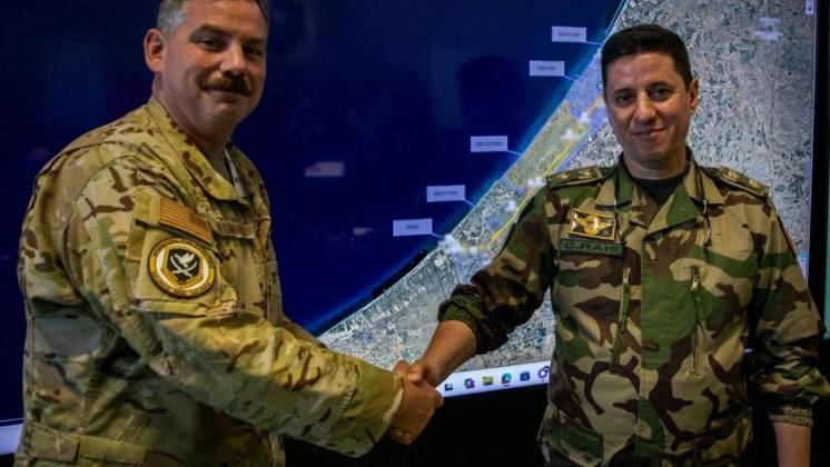 Un oficial coronel mayor marroqu� de la FEI en Israel. Cr�dito FEI.