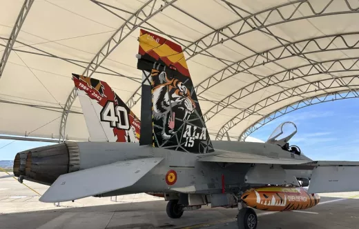 EF-18, el ejemplar 15-43, conmemorativo del 40 aniversario (Octavio D�ez C�mara)