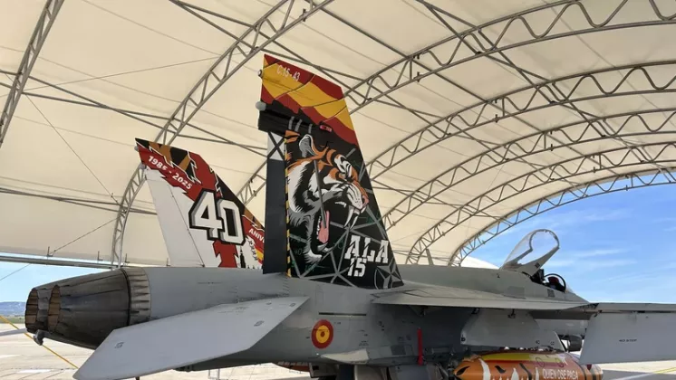EF-18, el ejemplar 15-43, conmemorativo del 40 aniversario (Octavio D�ez C�mara)