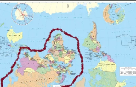 La Isla del Mundo (Mackinder). Fuente: Elaboraci�n del autor sobre Mapa pol�tico del Mundo. Instituto Geogr�fico Nacional