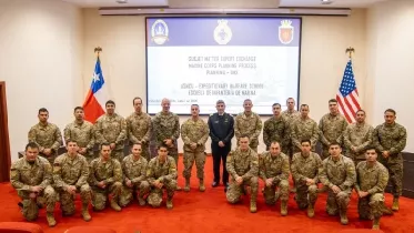 Capacitaci�n especializada impartida por docentes de la Expeditionary Warfare School a Oficiales de la Armada de Chile.