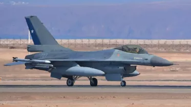 F-16 MLU de la Fuerza A�rea de Chile (FACh) durante Salitre 2026 (Foto: Alejandro Santander enviado especial de defensa.com)