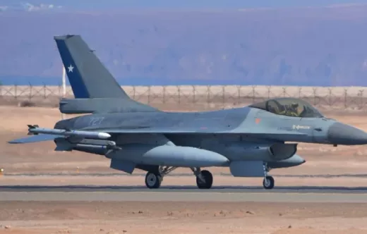 F-16 MLU de la Fuerza A�rea de Chile (FACh) durante Salitre 2026 (Foto: Alejandro Santander enviado especial de defensa.com)
