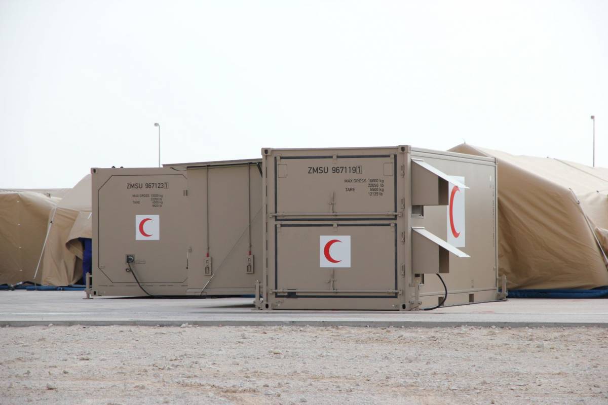 Hospital de campaña de Rheinmetall Mobile Systeme. Hospital de campaña de Rheinmetall Mobile Systeme.