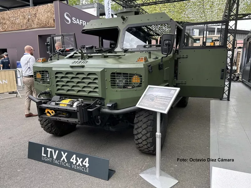 El vehículo todo terreno ligero LTV X de Steyr. (Octavio Díez Cámara) El vehículo todo terreno ligero LTV X de Steyr. (Octavio Díez Cámara)