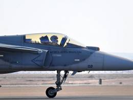 Caza F-39E Gripen de la For�a A�rea Brasileira, Antofagasta Salitre 2026 (Foto: FACh)