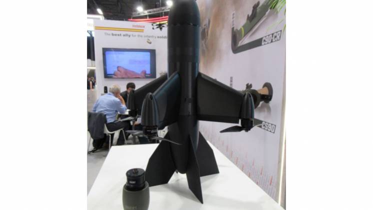 Interceptor contra UAVs desarrollado por la empresa espa�ola ARMMO, con cabeza de guerra de la tambi�n espa�ola Instalaza (autor)