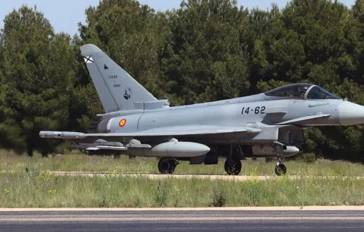 Los Eurofighter del Ala 14 operaran de nuevo en el macro ejercicio �Pitch Black� en la lejana Australia. (foto Julio Ma�z)