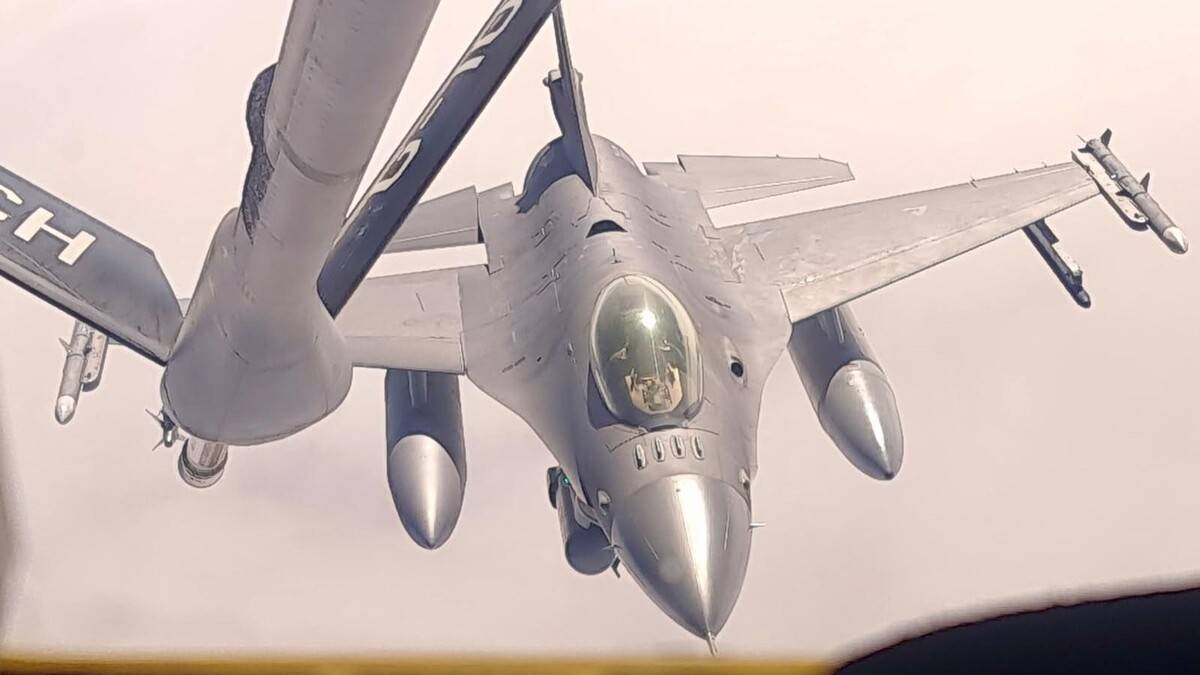 F-16D Block 40 del 311th Fighter Squadron �Sidewinders� de la United States Airforce (USAF). (Foto: FACh) 